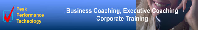 Business Coaching, Executive Coaching and Corporate Training at Peak Performance Technology